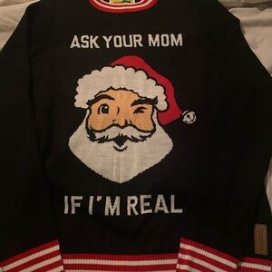 Black Santa Sweater